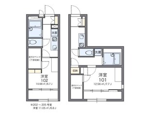 レオパレスエスペランサ横須賀の物件間取画像